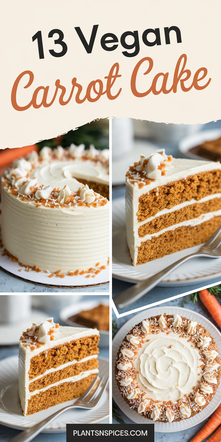 13 vegan carrot cake