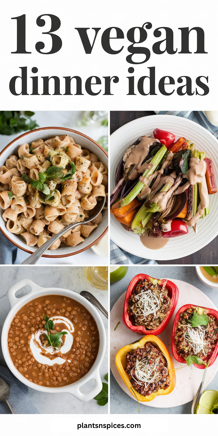 13 vegan dinner ideas