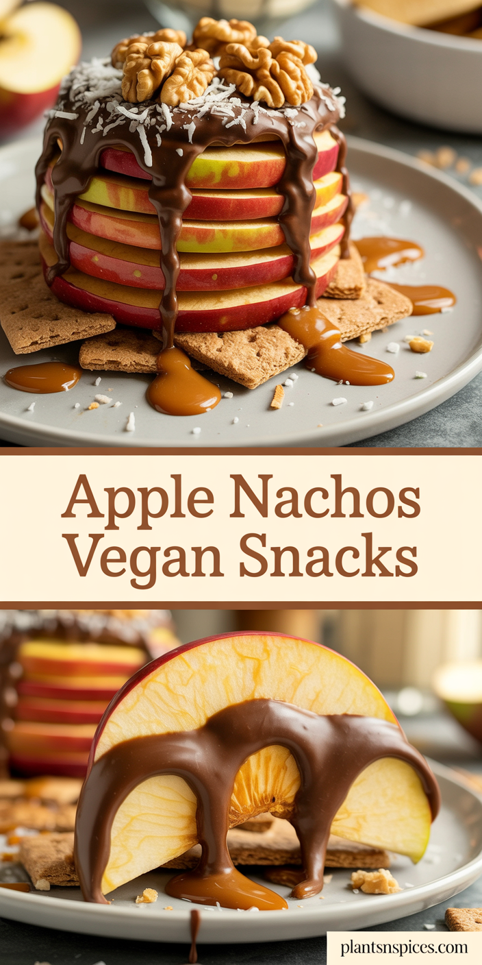 Apple Nachos Vegan Snacks