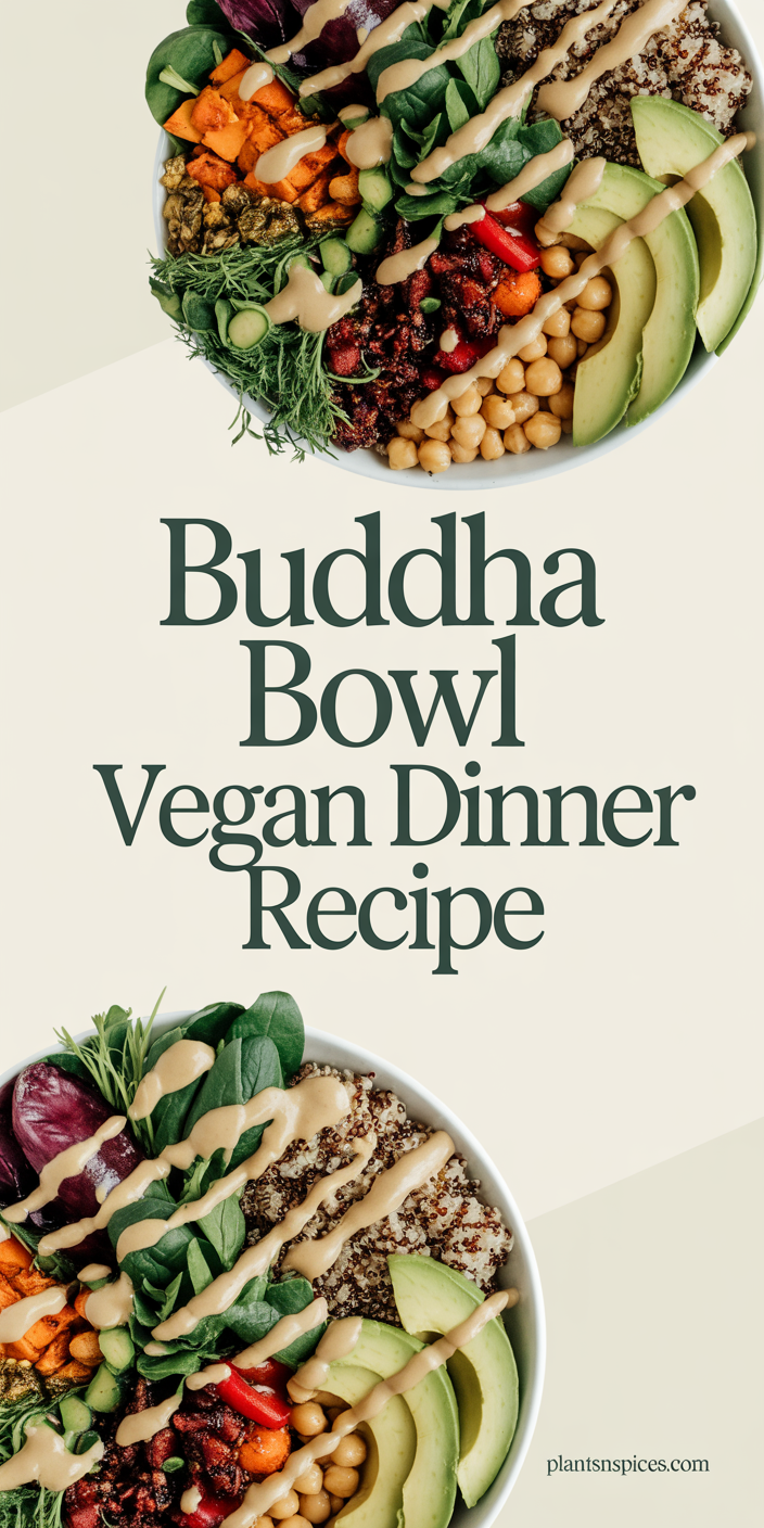 Buddha Bowl Vegan Dinner Recipe