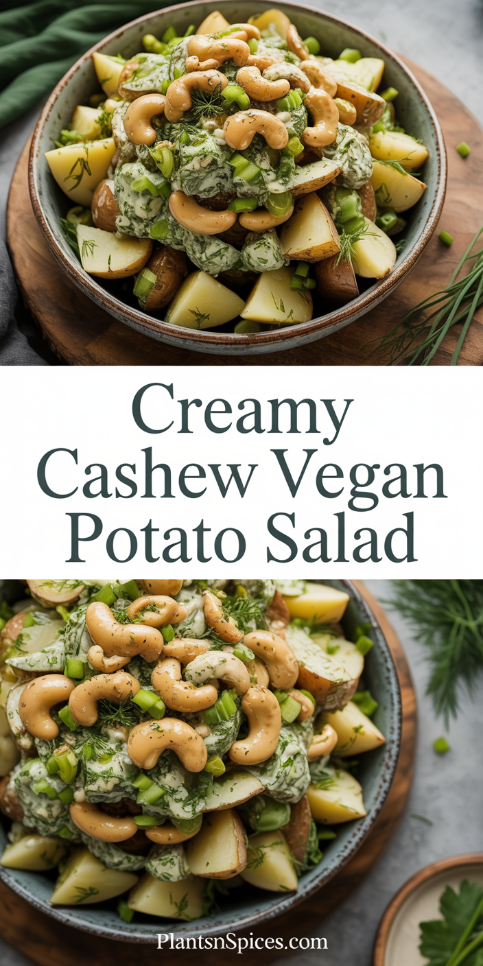 Creamy Cashew Vegan Potato Salad