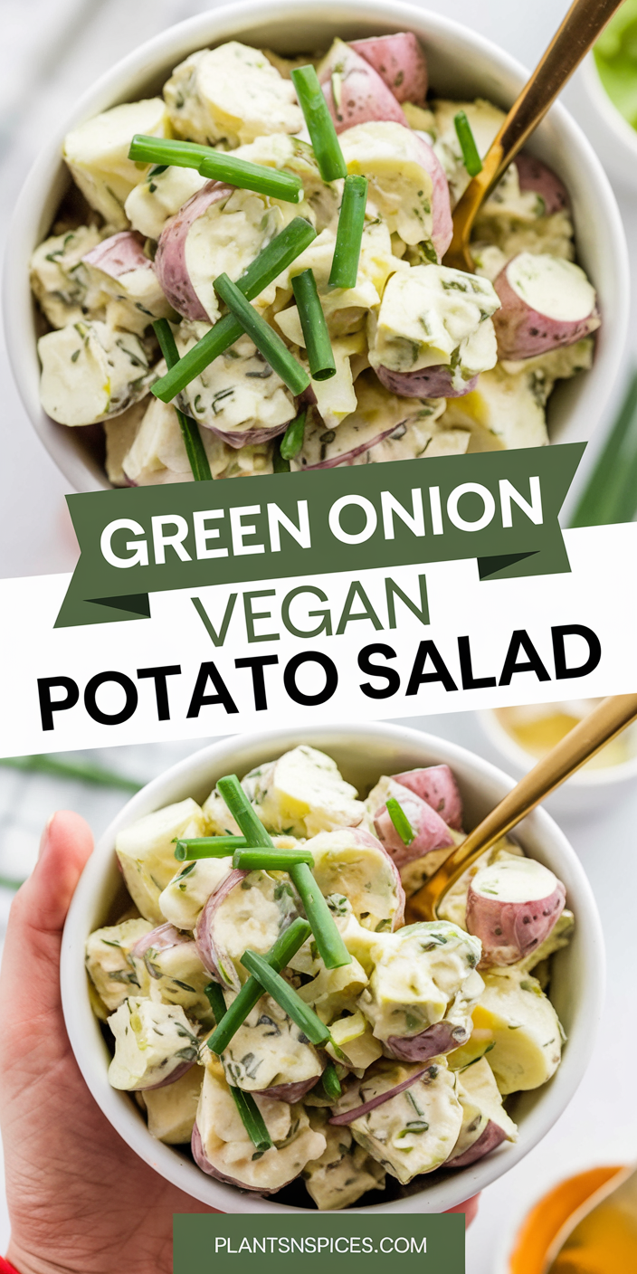 Green Onion Vegan Potato Salad