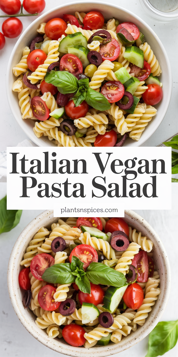 Italian Vegan Pasta Salad