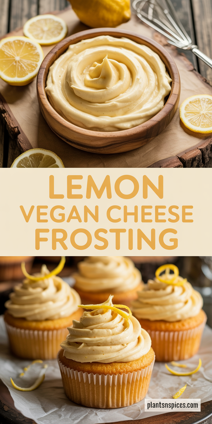 Lemon Vegan Cream Cheese Frosting