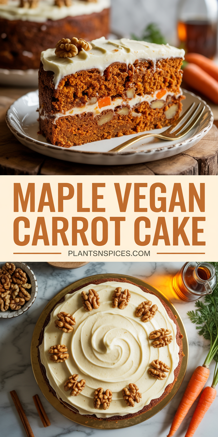 Maple Vegan Carrot Cake