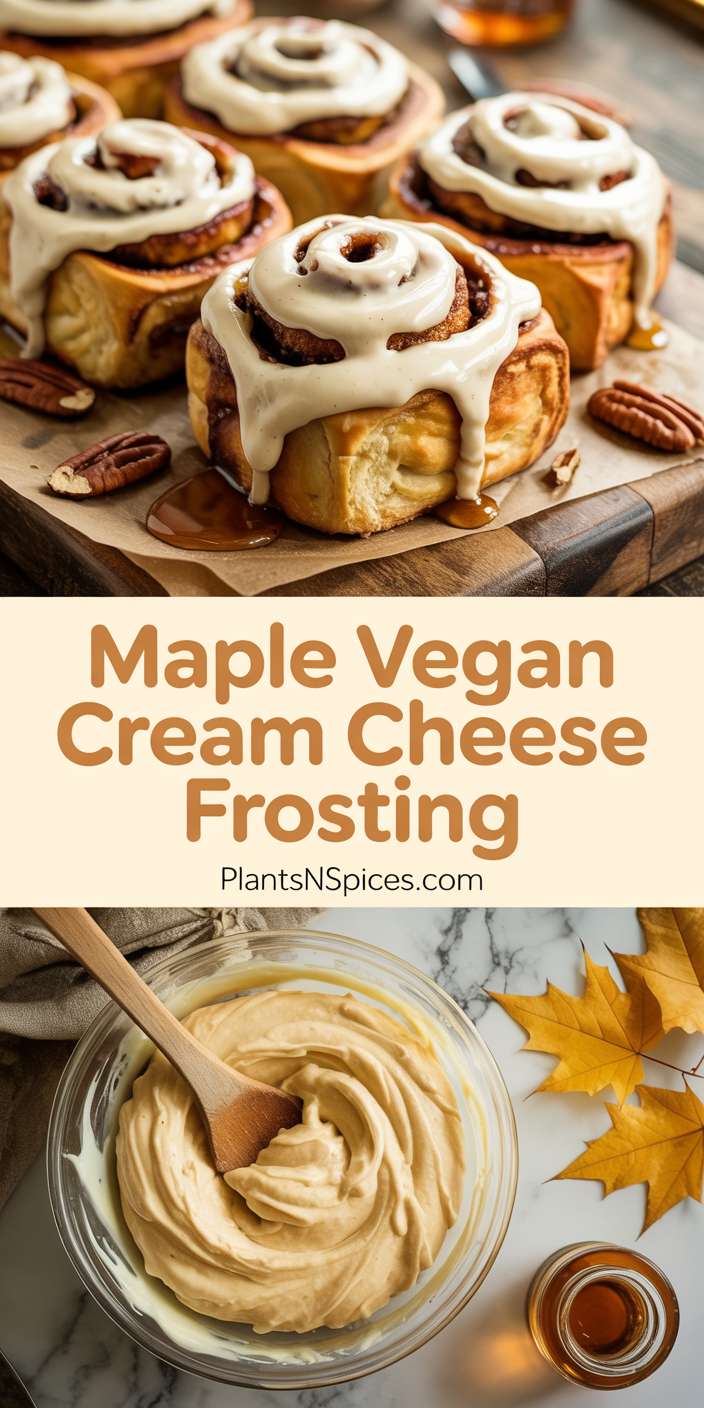 Maple Vegan Cream Cheese Frosting