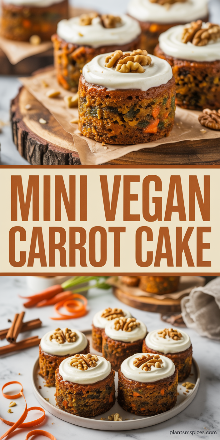 Mini Vegan Carrot Cake