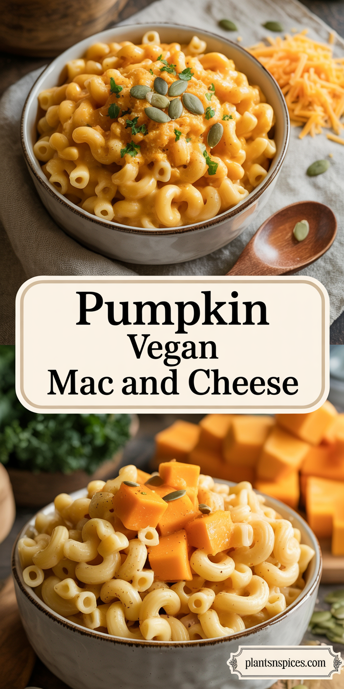 Pumpkin Vegan Mac and Cheese
