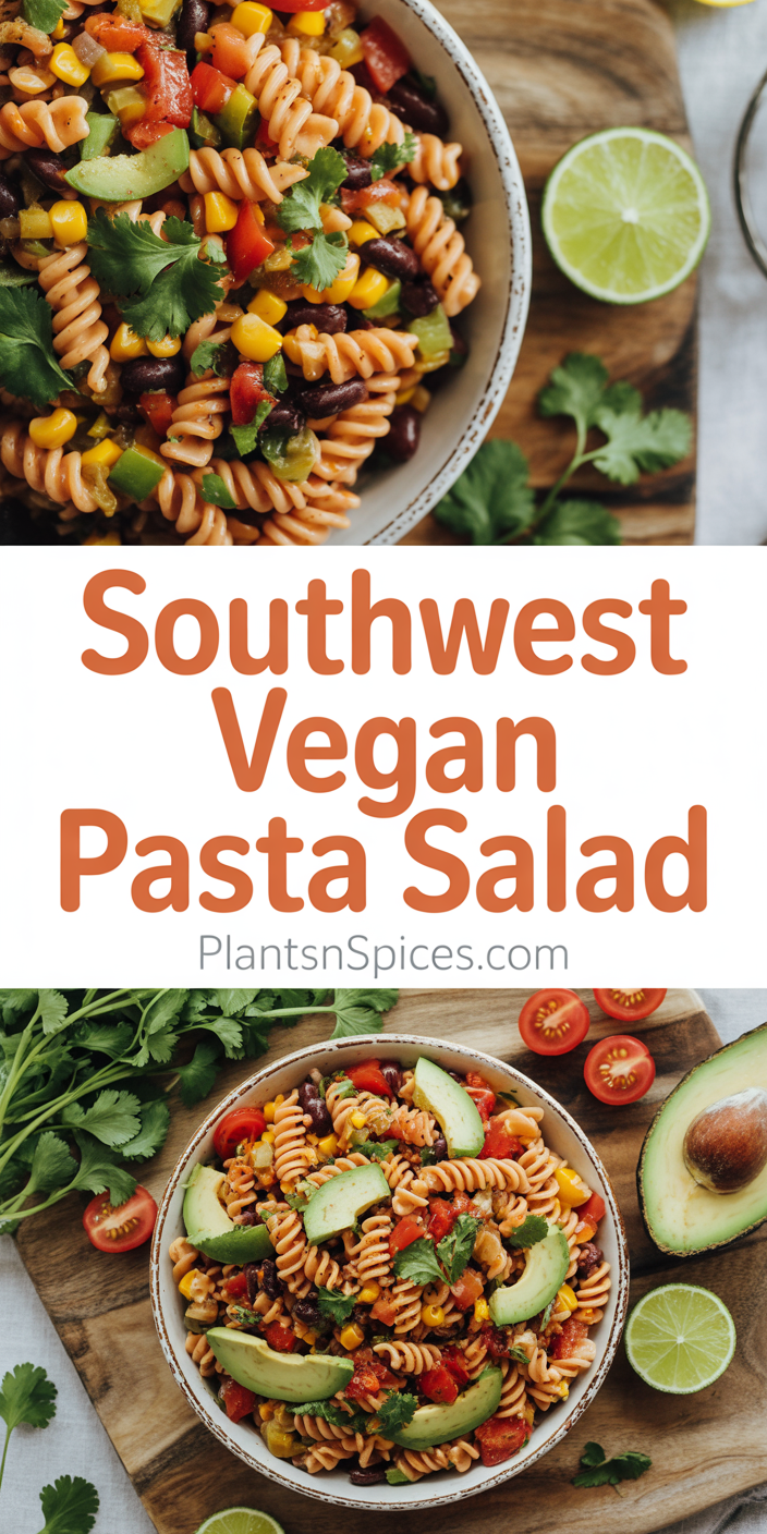 Southwest Vegan Pasta Salad