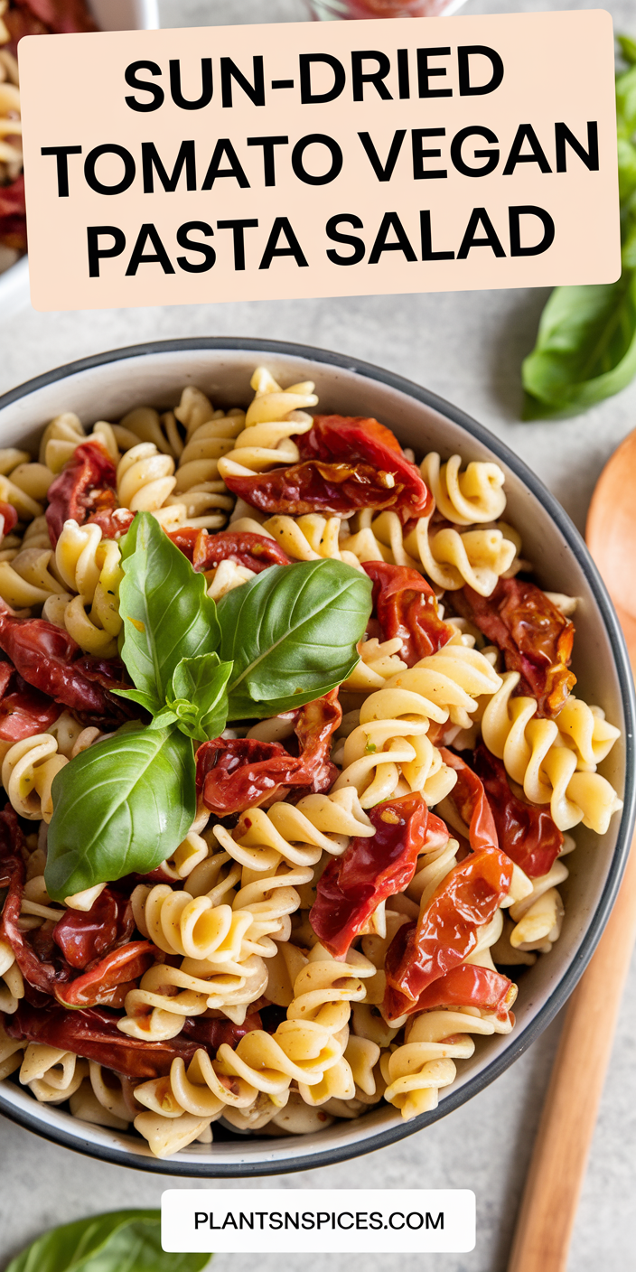 Sun-Dried Tomato Vegan Pasta Salad