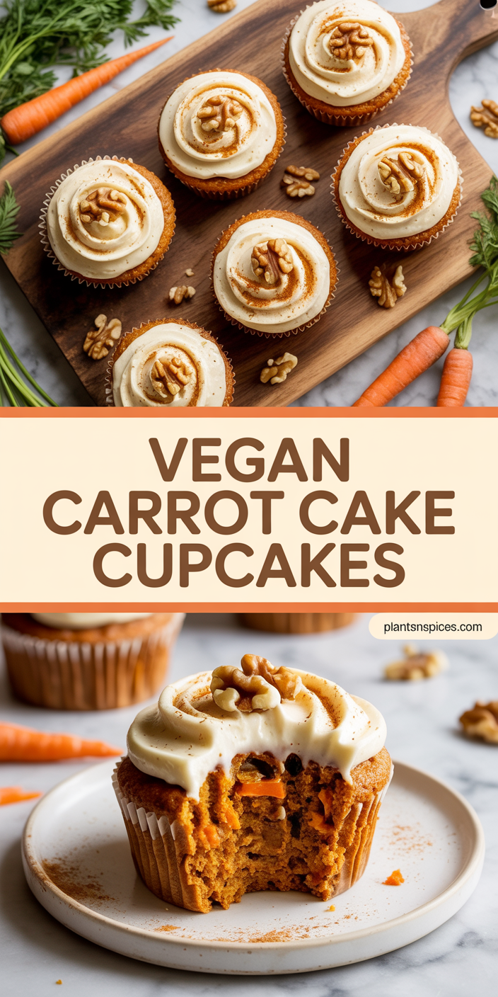 Vegan Carrot Cake Cupcakes